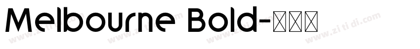 Melbourne Bold字体转换